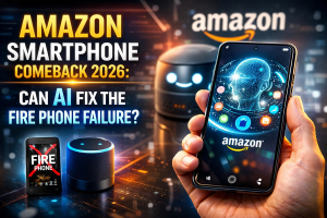 Read more about the article Amazon Smartphone Comeback 2026: Amazon Smartphone Comeback Can AI Fix Fire Phone Failure?