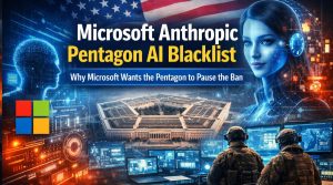 Read more about the article Microsoft Anthropic Pentagon AI Blacklist: Why Microsoft Is Asking the Pentagon to Pause the Ban